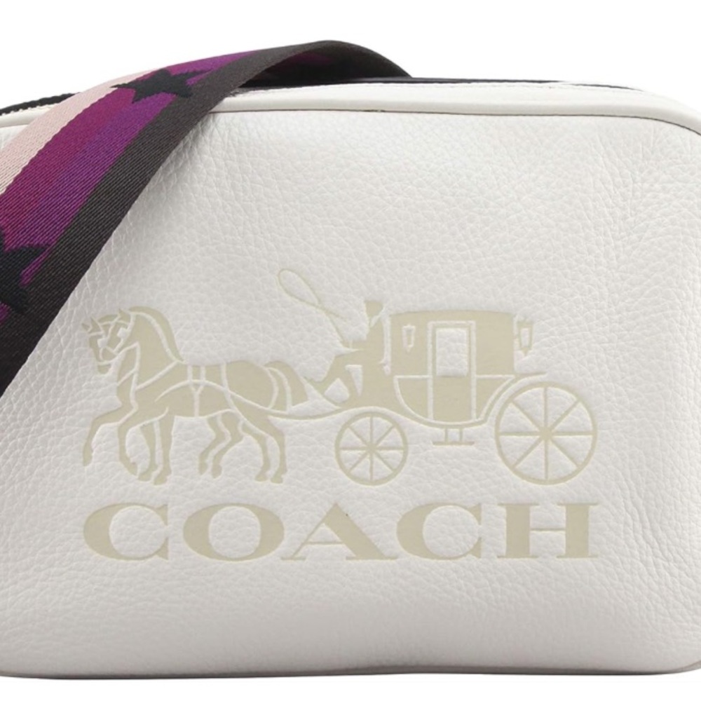Coach Double Zip Leather Crossbody Bag